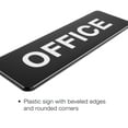 thumbnail image 4 of Excello Global Products Easy to Mount 9 by 3 in Informative Plastic Office Sign with Symbols, Black, Pack of 3 - EGP-HD-0263, 4 of 5