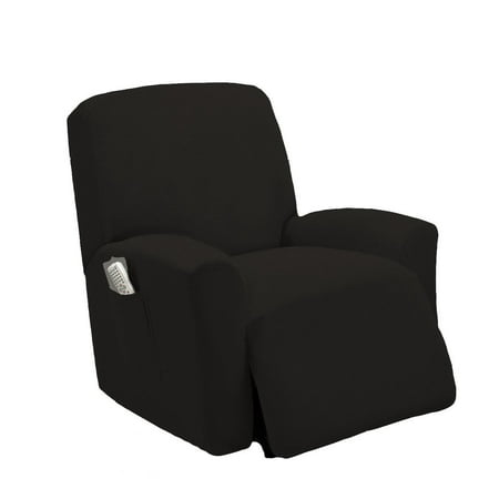 - MarCielo One Piece Stretch Recliner Slipcover Stretch Fit Furniture Chair Recliner Lazy Boy Cover Slipcover 1-Piece Couch Cover (Black)