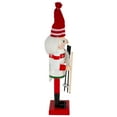 thumbnail image 4 of Northlight 14" Red and White Wooden Skiing Christmas Nutcracker, 4 of 5