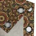 thumbnail image 4 of Ambesonne Turkish Pattern Grommet Curtain, Dark Byzantine, 50" x 84", Ruby Mustard Black, 4 of 6