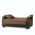 thumbnail image 6 of Ottomanson Metropolis Sleeper Loveseat, Dark Brown Microsuede, 6 of 7