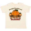 thumbnail image 3 of Inktastic Thankful Grateful and Blessed Pumpkins and Sunflower Boys or Girls Toddler T-Shirt, 3 of 5