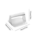 thumbnail image 3 of Snmubt Stainless Steel Meatloaf Meat Press Round Block Burger Press Kitchen Tool Meat Press Pad (Silver), 3 of 6