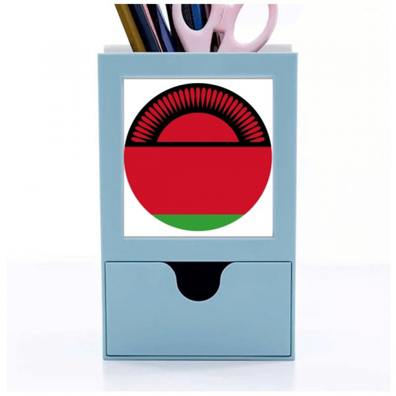 Malawi Africa National Emblem Desk Supplies Organizer Pen Holder Card