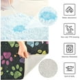 thumbnail image 3 of Luxury Bathroom Rug Set 2 PCS, Colorful Dog Paws Soft Absorbent Bath Rug and U-Shaped Toilet Rug, Non-Slip Bath Carpet, Machine Wash Dry, Bath Mats for Bathroom, 17.3"x13.4"+23.6"x15.7", 3 of 4