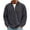 Dark Gray_022, variant on Domuza Mens Sweatshirt Casual Stand Collar Quarter Zip Pullover Fall Winter Corduroy Knitted Sweaters Long Sleeve Big and Tall Tops Purple 2XL