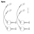 thumbnail image 3 of 4pcs Quick Release Pins Top Pin With Lanyard Screws for Yacht Marine Trailer, 3 of 8