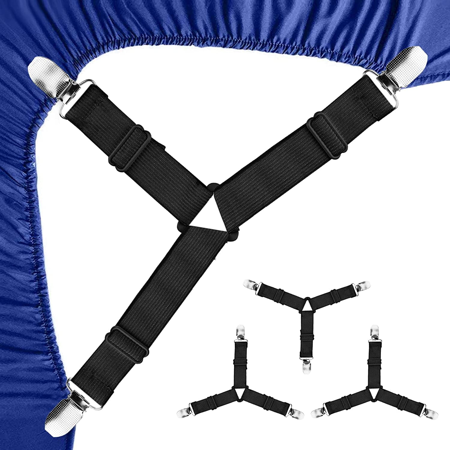 Bed Sheet Holder Corner Clips, Mattress Cover Clips Triangle Bed Sheet