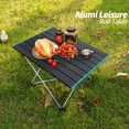 thumbnail image 1 of Mesa plegable para acampar, mesa de playa plegable, portátil, multifunción para exteriores, 1 of 7