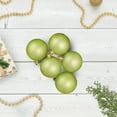 thumbnail image 2 of Northlight Shatterproof Matte Christmas Ball Ornaments 2.5" (60mm) - Kiwi Green - 60ct, 2 of 4