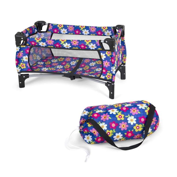 fash n kolor Juego de Cuna para Bebé con Manta de Moisés Pack n Play y Bolsa de Transporte para Muñeca Juego de Cuna para Bebé para Niños