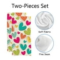 thumbnail image 2 of GZHJMY Seamless Doodle hearts, Bath Shower Towels Set of 2 for Bathroom -Soft Microfiber Hand Towel Absorbent Soft Decorative Face Towel for Kids 30 x 15 inch, 2 of 6