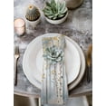 thumbnail image 3 of Cloth Napkins Set of 8 - 20x20 Inches, Yellow Grey Forest Washable Reusable Table Napkins, Grey Modern Art Oil Painting Soft & Absortbent Dining Napkin for Party Wedding Hotel Restaurant, 3 of 8