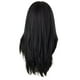 thumbnail image 2 of A Pelo Medio Pelo Liso Mujer Negro Europeo Y Americano Color Degradado Peluca Larga Fibra Química Cualquier Cara Peluca, 2 of 5