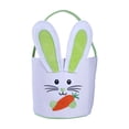 thumbnail image 1 of TIELUTT Easter Children's Cute Rabbit Easter Egg Easter Handbag Event Silicone Mat Baking Quarter Sheet Pizza Dough Tray Silicone Cookie Sheets for Oven Wooden Rods for Baking Pizza Mat, 1 of 5