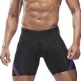 thumbnail image 3 of Stamzod Swimming Trunks for Men Solid Color Low Waist Swim Shorts Holiday Casual Stretch Beach Shorts for Men Black L, 3 of 7