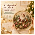 thumbnail image 2 of 2026 Holiday Pearl Art Hanging Wreath Kit | Luxury Flocked Canvas with Scratch-Resistant Non-Fading Pearl Beads DIY Handmade Seasonal Decor Christmas Santa Wonderland, 2 of 7