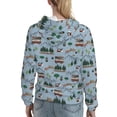 thumbnail image 7 of Lsque Camping Caravan Pattern Casual Women's Hoodie,Hooded Sweatshirt with Kangaroo Pocket,Pullover Hoodie with Eye-catching Drawstrings-Medium, 7 of 7