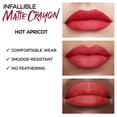 thumbnail image 4 of Lápiz labial L'Oreal Paris Infalible Matte Hot Apricot, 4 of 7