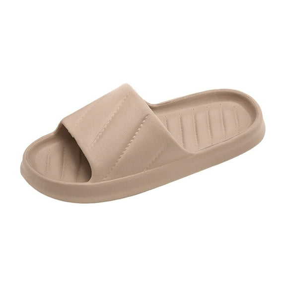 Ediodpoh Men and Women Shoes Indoor and Outdoor Home Slippers Fashionable Lightweight Sandals Women's Slippers Khaki 8