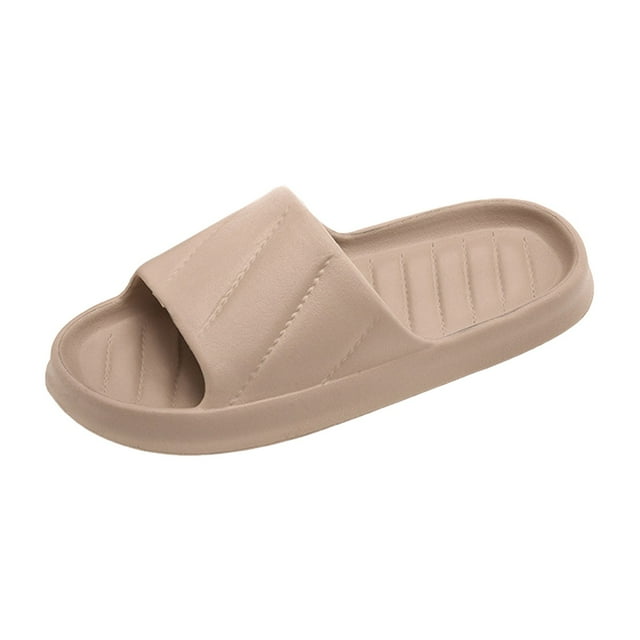 Leozcaa Pantoufles de Maison pour Femmes et Hommes Séchage Rapide Chaussures de Douche Semelle Coussinée Sandales de Plage
