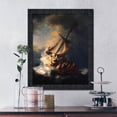 thumbnail image 6 of Storm on Sea of Galilee by Rembrandt, World Famous Wall Art Collection, Beautiful Living Room or Bedroom Decor, 11x14, 2464CH, 6 of 7
