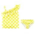 thumbnail image 2 of Carter's 2-PC Swim Set for Baby Girl's Dot Ruffle Swimwear Strap Yellow UPF 50+ 18 Months / 3T, 2 of 5