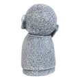 thumbnail image 2 of Feng Shui Zen Blissful Japanese Jizo Monk Holding Flowers Mini Figurine 3"Tall, 2 of 7