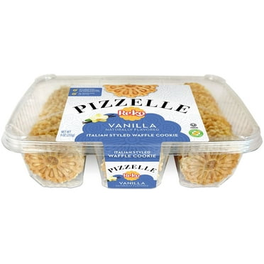 Reko Pizelle Vanilla Mini Pizzelle, Italian Waffle Cookie, 9oz, 1 Pack