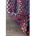 thumbnail image 4 of Beautiful Indian Handmade Braided Blue Shade Multi Color Cotton Area Rugs ,Home Decor Cotton Carpet Size 4 x 6 Feet ( 120 cm x 180 cm ), 4 of 4