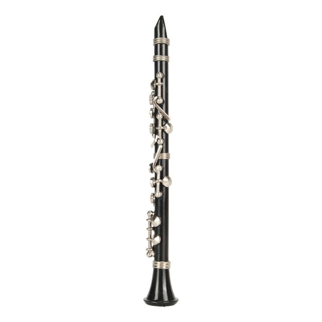 Juguete Modelo De Clarinete, Soporte De Exhibición Realista Para Decoración Del Hogar, Modelo De Clarinete Exquisito De 5,12 Pulgadas Con Caja De Almacenamiento Para Navidad