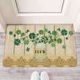 thumbnail image 2 of Four Leaf Clover Lucky Door Mat,Non Slip Durable Rugs Friendly Floor Door Mats for Indoor Outdoor Bathroom, 2 of 6