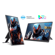 HOWENS Portable Monitor 17.3 inch, FHD 1080P IPS Screen Laptop Display 72%NTSC 300cd/㎡ Brightness