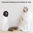 thumbnail image 4 of Juguete láser interactivo para gatos con rotación automática, blanco, 4 of 5