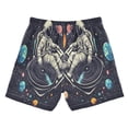 thumbnail image 7 of FORMRS Boys Swim Trunks Quick Dry Mesh Liner Boardshorts Sizes XS-XL, Black Record, 7 of 7