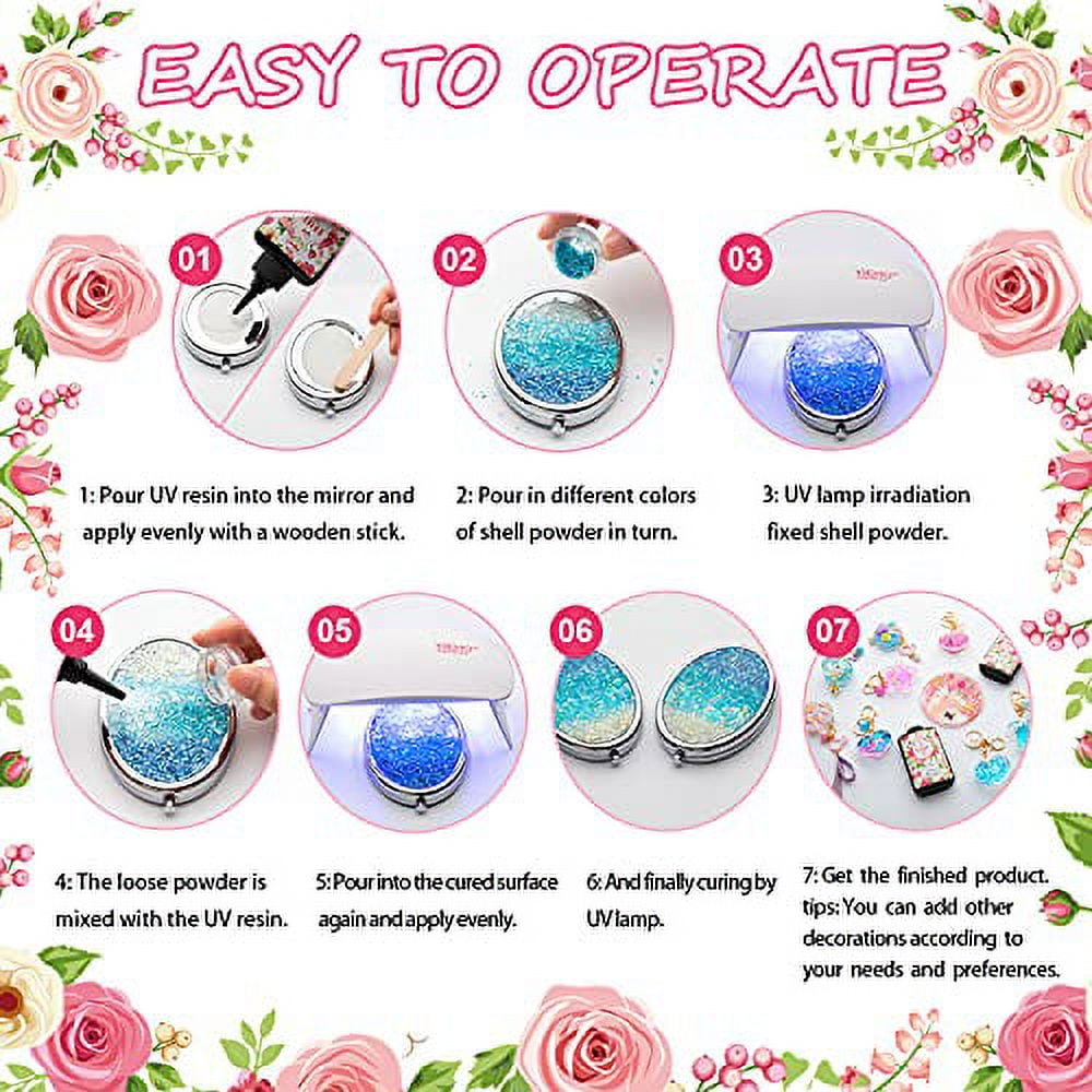 Kit Résine UV 200g Avec Lampe - Pour Bijoux & Déco - Débutants Bienvenus !