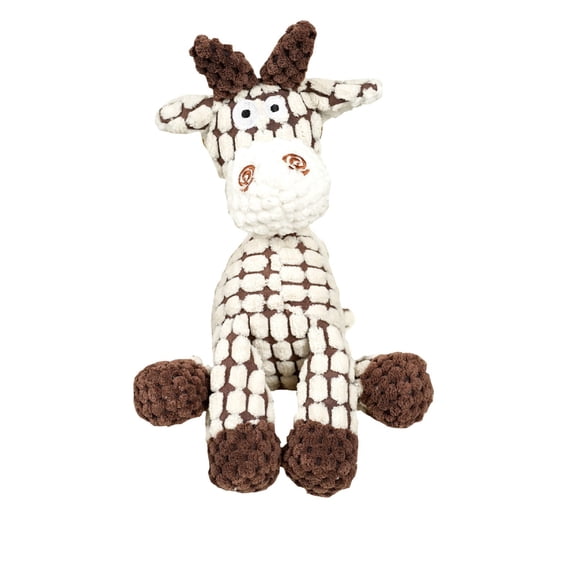 Indestructible Dog toys,2026 New Durable 10"Plush Dog Toys for Aggressive Chewers,Chew-resistant,Squeaky Chew Toy for Small Medium Large Dogs Puppy Teething Toys,#01 White