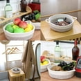 thumbnail image 3 of Decorative Gift Basket, Contrast Color Harmony Foldable Storage Baskets 10X3 Inch, Soft Basket With Convenient Handle Design For Easy Mobility And Storage, Cotton Rope Material,, 3 of 5