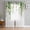 Green, variant on Green Eucalyptus Leaves Semi Sheer Curtains 45 Inch Length 2 Panels Set, Summer Watercolor Leaf Sheer Kitchen Curtain Privacy Voile Window Curtain for Living Room Bedroom Rod Pocket Drapes