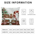 thumbnail image 5 of Qinduosi Christmas Throw Pillow Cushion Cover, with Cream Cartoon Snowflakes , Decorative Square Accent Pillow Case, , White Brown Vermilion, 5 of 5