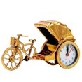 thumbnail image 1 of Retro Rickshaw Car Alarm Clock Plastic Desktop Decoration Home Model Bedside Clock Mechanical Movement, 1 of 4