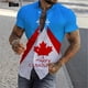 thumbnail image 3 of Nueva camisa hawaiana con estampado completo "I Love Canada" de verano para hombre, camisa informal de manga corta con botones para hombre, camisa de playa de talla grande, 3 of 5