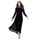 thumbnail image 5 of Vestido Largo De Encaje De Fiesta De Noche Musulmán Formal Puro Elegante Para Mujer (Negro) (M)-200694.01 Likrtyny Mujer, 5 of 8