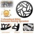 thumbnail image 3 of ALLTIMES 58T Rear Sprocket for Sur Ron for Segway X160 X260, Anodized CNC Billet 7075 Aluminum Increase Racing Sprocket, 3 of 9