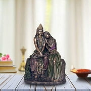 SAI DECORATIVE Bonded Bronze Radha Krishna KRISHN Murti Idol Statue for Home Office Shop Height 7 Inches