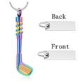 thumbnail image 5 of Golf Clubs for Ashes for Men Women Funeral Keepsake Urn Pendant Ashes Holder Stainless Steel Cremation Jewelry Urn Necklace, 5 of 6