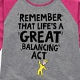 thumbnail image 3 of Dr. Seuss - Life Great Balancing Act - Toddler And Youth Raglan Graphic T-Shirt, 3 of 6