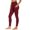 Wine, variant on Resivox Women's High Waisted Yoga Pants with Pockets - High Waist Design for Tummy Control, Stretchy Fabric for Workouts & Daily Wear, Athletic Tights Gray 3XL