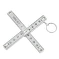 thumbnail image 1 of Plastic Folding Ruler Plastic Foldable Ruler Folding Meter Stick 2Pcs ABS Folding Ruler Portable 0.5m Foldable Ruler With Key Ring For Carpentry Laying Tiles, 1 of 8