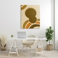 thumbnail image 2 of Indtries Retro Groove Shape Abstraction Warm Pop Brown Orange 36 in x 48 in Painting Canvas Art Print, by Stupell Home Décor, 2 of 6
